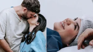 Carolina Chamberlain, ex-Chiquititas, anuncia nascimento da filha hoje, veja fotos da bebê Estella