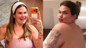 Thais Carla mostra corpo 8 meses após bariátrica perde 75kg agora